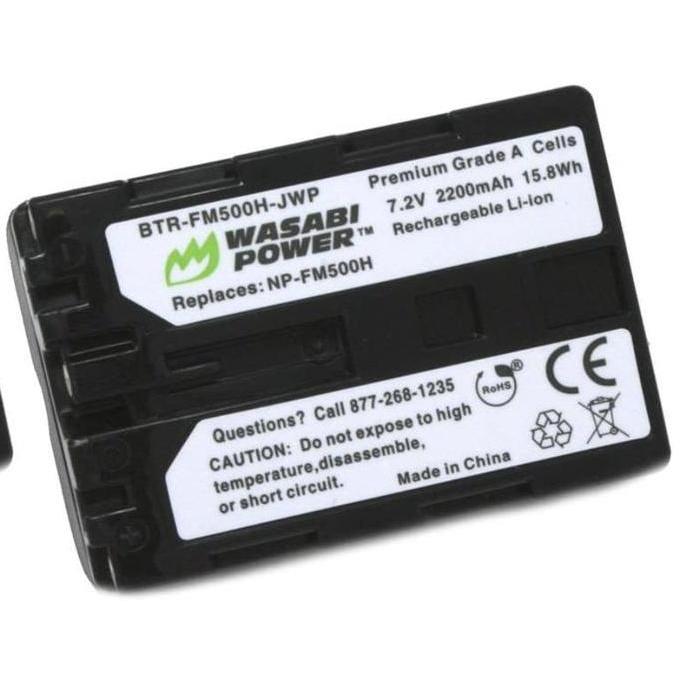 TERBARU - Wasabi Power Battery for Sony NP-FM500H NPFM500H NP FM500H FM 500H FM500 H Baterai SLT A57