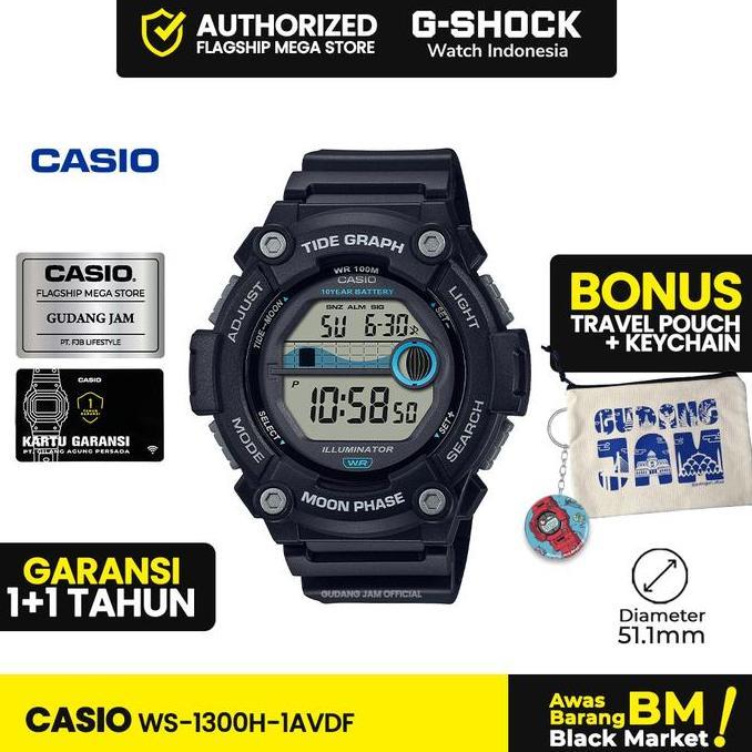Casio General WS-1300H-1AVDF WS-1300H WS-1300 WS1300H WS 1300H Watches