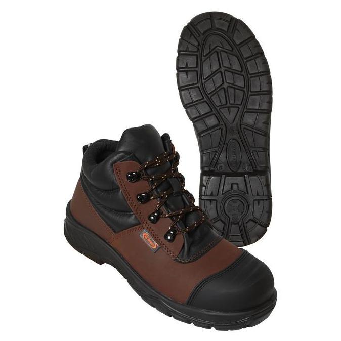 Dr OSHA Elite 3236 S1 Composite Safety Shoes Ankle Boot - Brown (TERBAIK) (TERBARU) (TERMURAH)