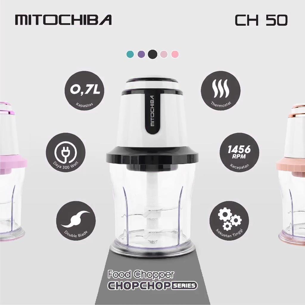 Mitochiba Ch-50 Chopper Mini Daging Buah Sayur 0.7L 2 Mata Pisau Blender Multifungsi Bergaransi Resm