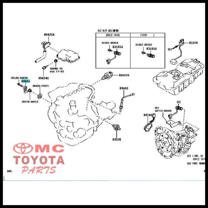 TERLARIS SENSOR KNOCK KNOK CONTROL AVANZA RUSH CALYA AGYA XENIA 89615-BZ040 