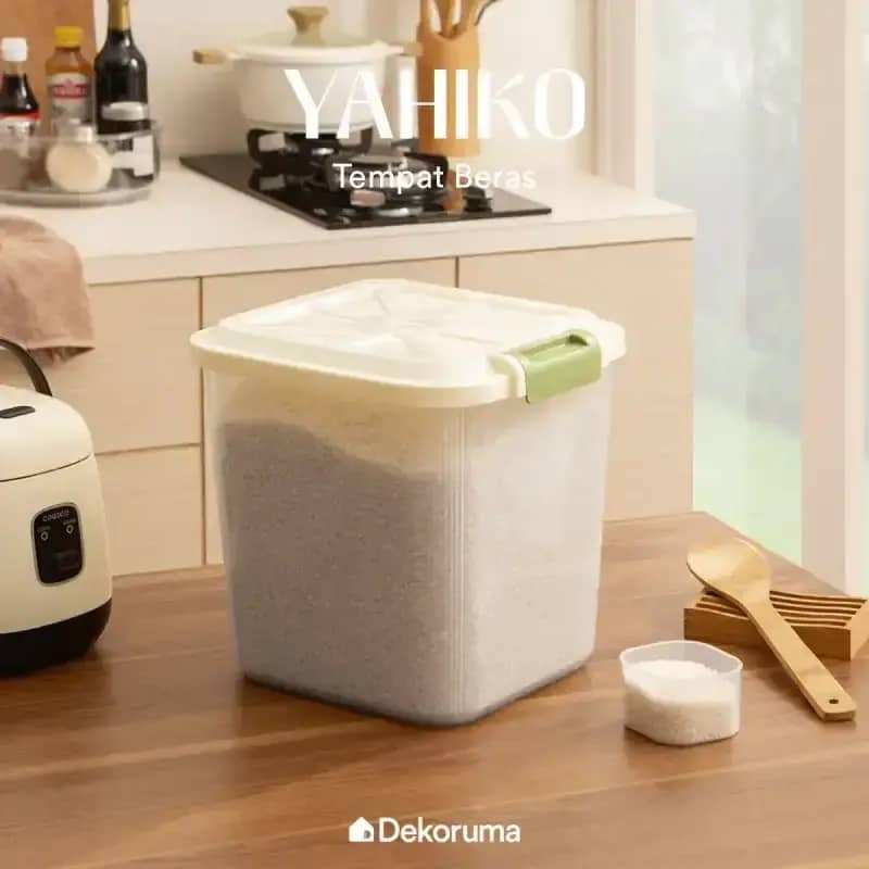 Dekoruma Yahiko Tempat Beras 10Kg / Dispenser Tempat Beras Anti Kutu