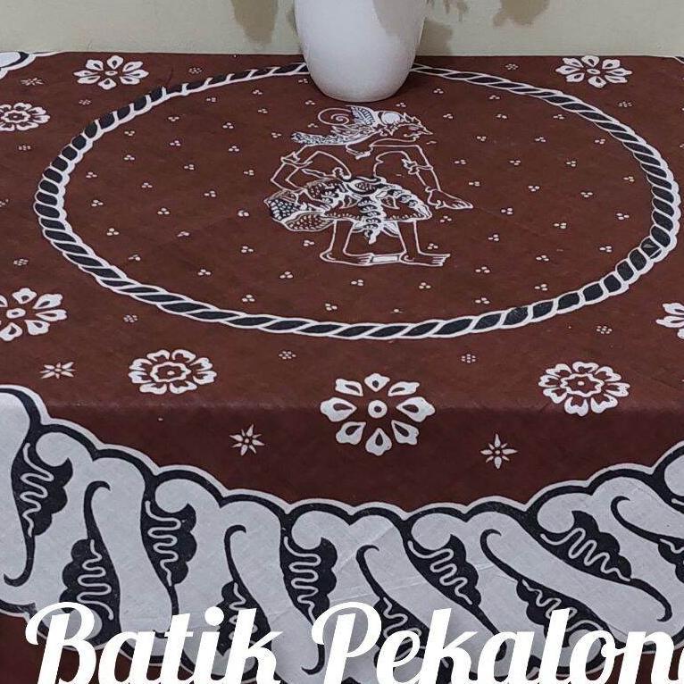 Taplak Meja Batik Termurah Motif Wayang Bundar