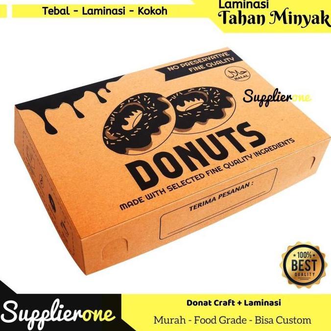 Box Donat isi 25 / Box donat Polos / Dus Donat / Kemasan Donat / Kotak Donat