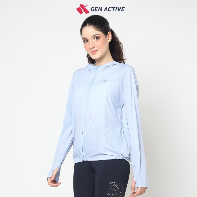 Gen Active Jaket Olahraga Wanita Ultralight Jaket Sport Outdoor Lari Gym Cepat Kering (TERBAIK) (TER