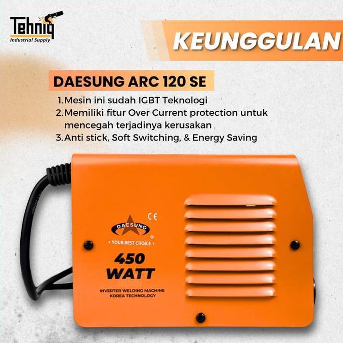 Diskon Daesung Arc 120Se Mesin Las Listrik / Trafo Las / Inverter Welding Machine Daesung Arc 120 Se