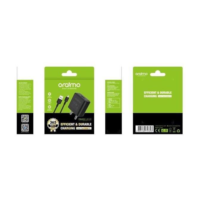 Oraimo OCW-E36S Compact Charger Fast Charging dengan Kabel Micro USB