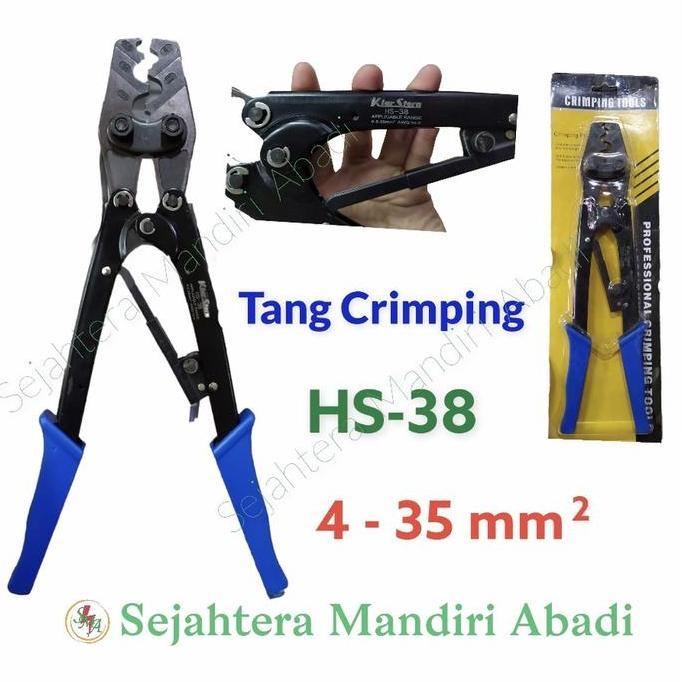 TANG CRIMPING HS38 CRIMPING TOOL TANG PRESS SKUN 4MM - 35MM ORIGINAL DAN TERPERCAYA