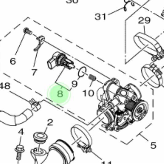 Sensor Isc Yamaha Aerox 155 , Nmax , Mio J , Xeon Rc Original Yamaha Original Dan Terpercaya