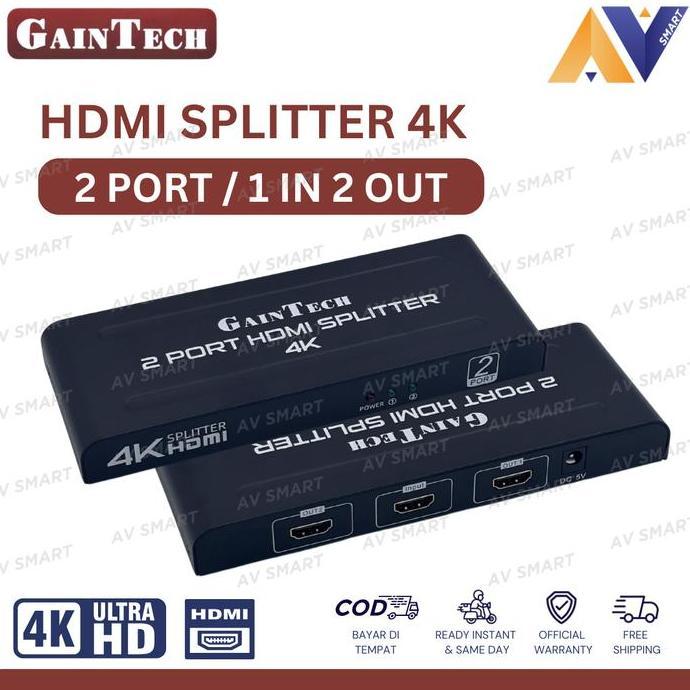 TERMURAH - GAINTECH HDMI SPLITTER 2 PORT / 4 PORT / 8 PORT