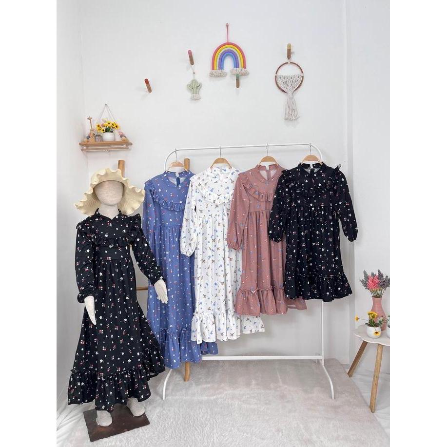 GAMIS ANAK CARLA SMLXL BABY.CLOTH UNTUK UMUR 3-14TAHUN TANPA HIJAB baju muslim  panjang  remaja  jil