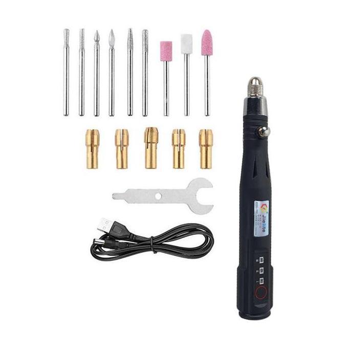Miliki Set Paket Bor Mini Grinder Polishing Sets Pen Gerinda Electric Bor Listrik Poles Adjustable S