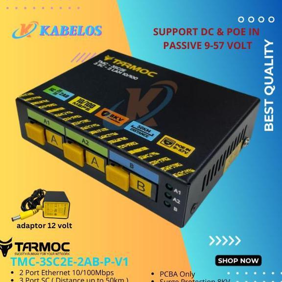 TERBARU - Media Converter 3 Port FO 2 Port LAN/ 3 FO 2 LAN / 3 SC 2 Rj45