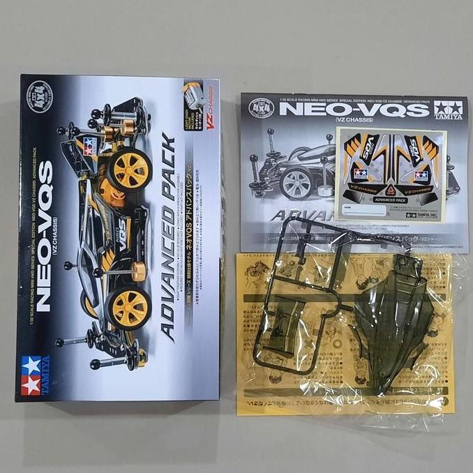 Body Neo Vqs Clear Black Advance Pack + Decal Original Tamiya