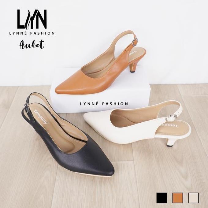 3rabanapusat - lynne sendal heels aulet hak lancip 5 cm wanita sandal