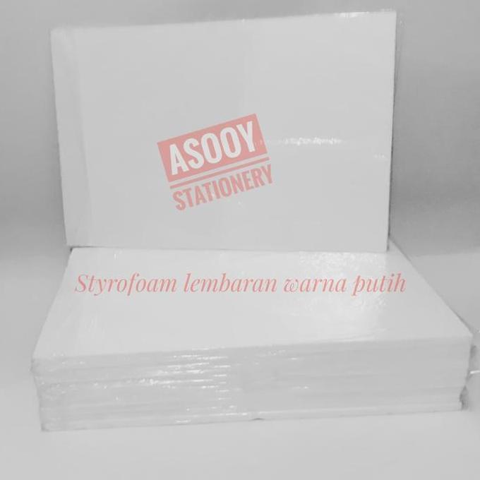Styrofoam lembaran warna putih