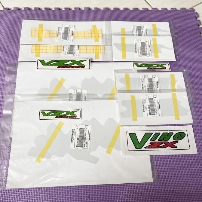 Stiker Striping Ninja RR 150 OLD CBU Merah Maroon Metalic Ori Kawasaki