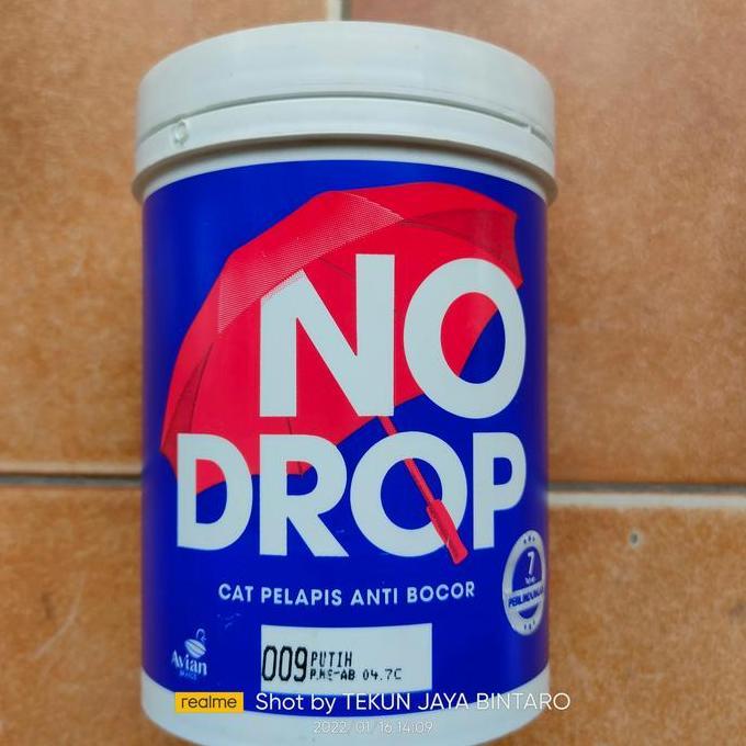 Terjangkau Cat Tembok Waterproofing No Drop Putih 009 (1 Kg)