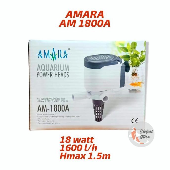 AMARA AM 1800 A POWER HEAD POMPA CELUP AQUARIUM AMARA 1800A AMARA 1800