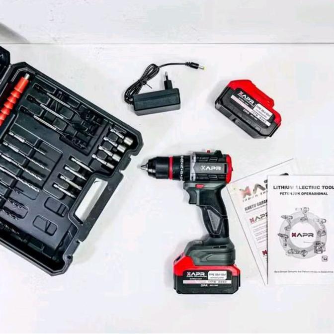 Diskon (Cod) Apr Ap13 Pro Cordless Drill 88V Mesin Bor Impact 88V Apr Ap13Pro