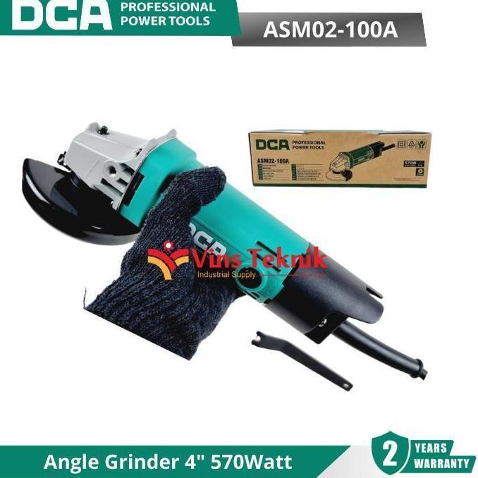 Miliki Dca Asm02-100A Mesin Gerinda Listrik Angle Grinder 4" 100Mm Asm02-100