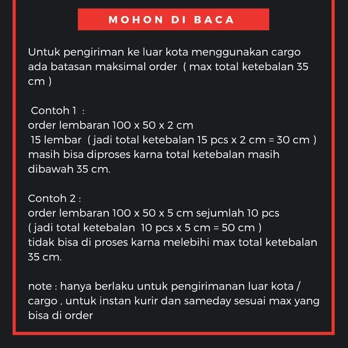 STYROFOAM LEMBARAN HARD PREMIUM tebal 3 cm