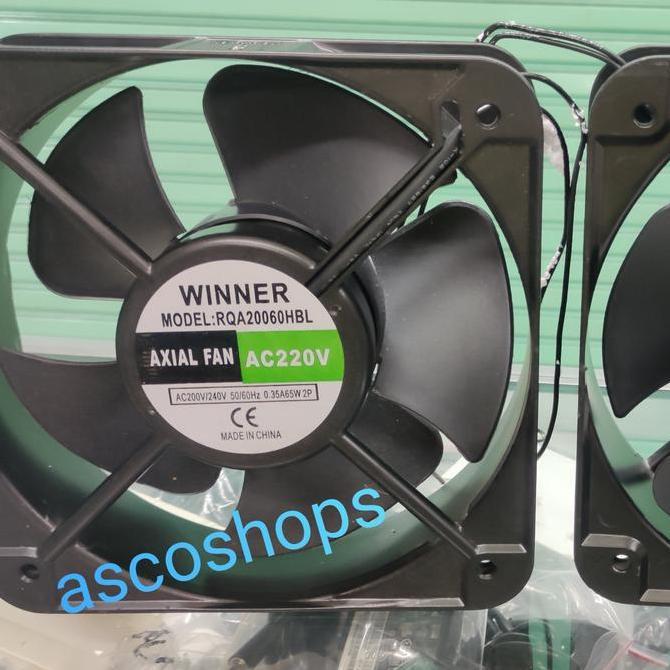 kipas fan panel winner 20 x 20cm 220v 20x20 Bearing dinamo besar 220 v exhaust fan panel AC 220 Volt