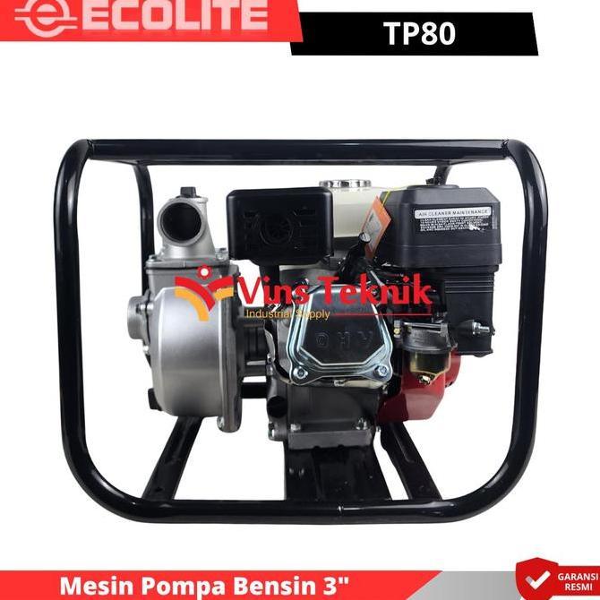 ECOLITE TP80 TP 80 Mesin Pompa Air Irigasi Waterpump Alkon 3inch Alkon Pompa Air 3 inch