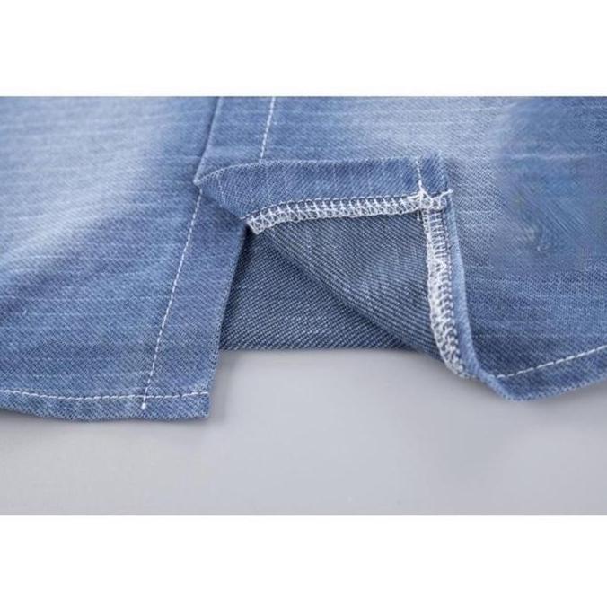 Setelan Baju  Kemeja  Denim Jerapah Anak Cowok  (1-4 Tahun)  Baju Anak Berkuaitas