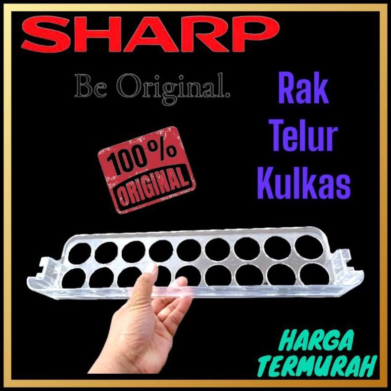 Ready RAK TELUR KULKAS SHARP | RAK TELUR KULKAS ORIGINAL 19 LOBANG