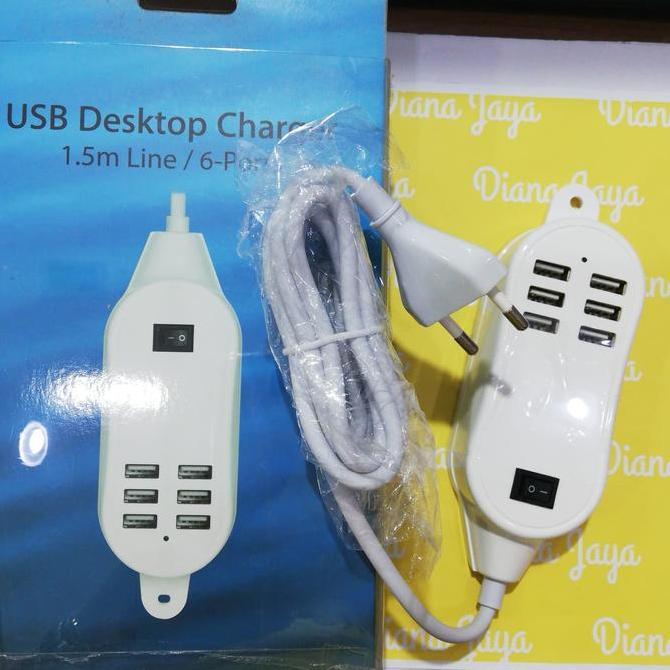 Usb Desktop Charger 6 Ports 5A