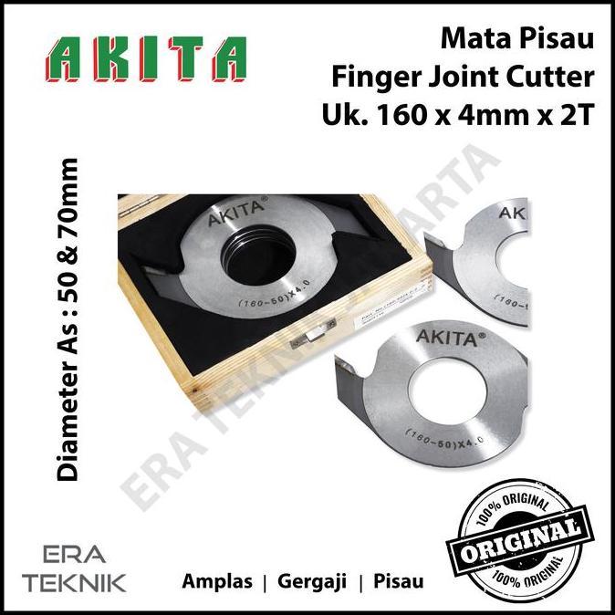 Spesial 10 Pcs Mata Pisau Finger Joint Cutter Akita 160 X 4 Mm