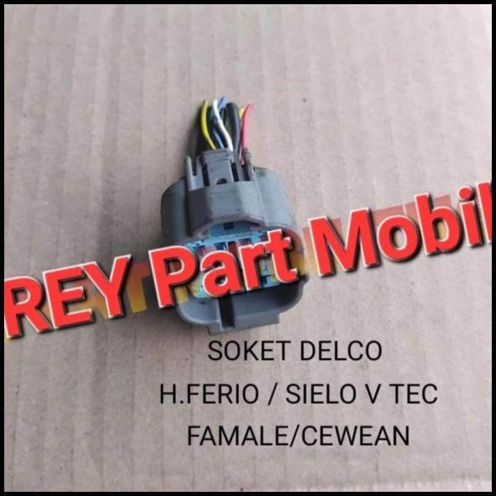 TERLARIS SOKET SOCKET SOCKET DELCO HONDA FERIO CIELO SIELO WAGON CEWE/FEMALE !!!!!