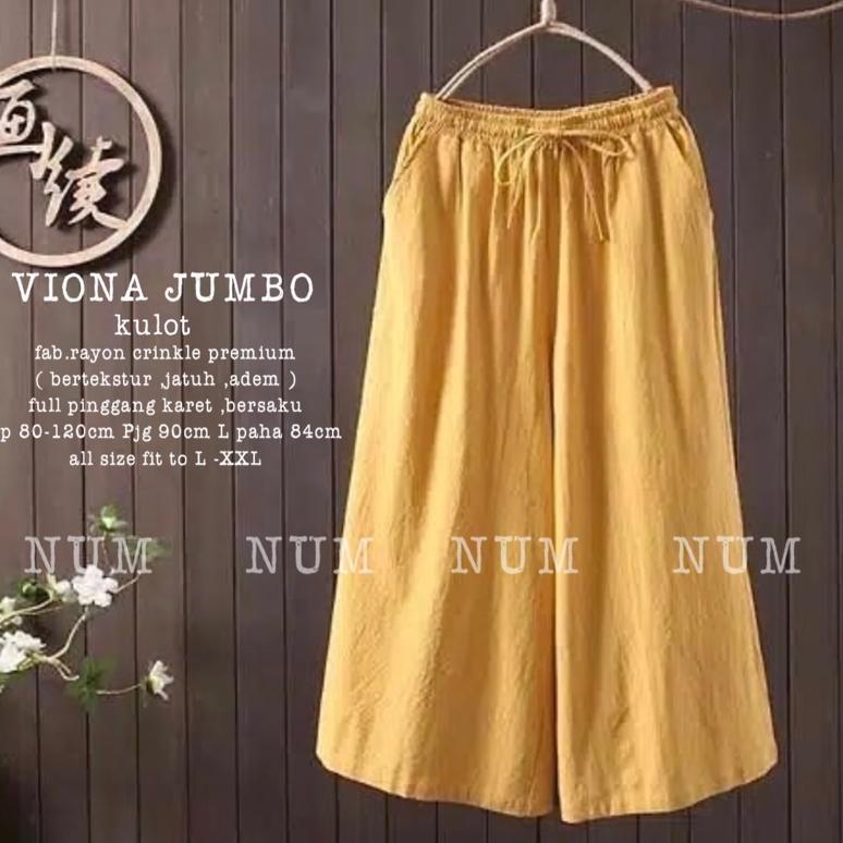HOT PRODUCT VIONA JUMBO KULOT RAYON CRINKLE PREMIUM