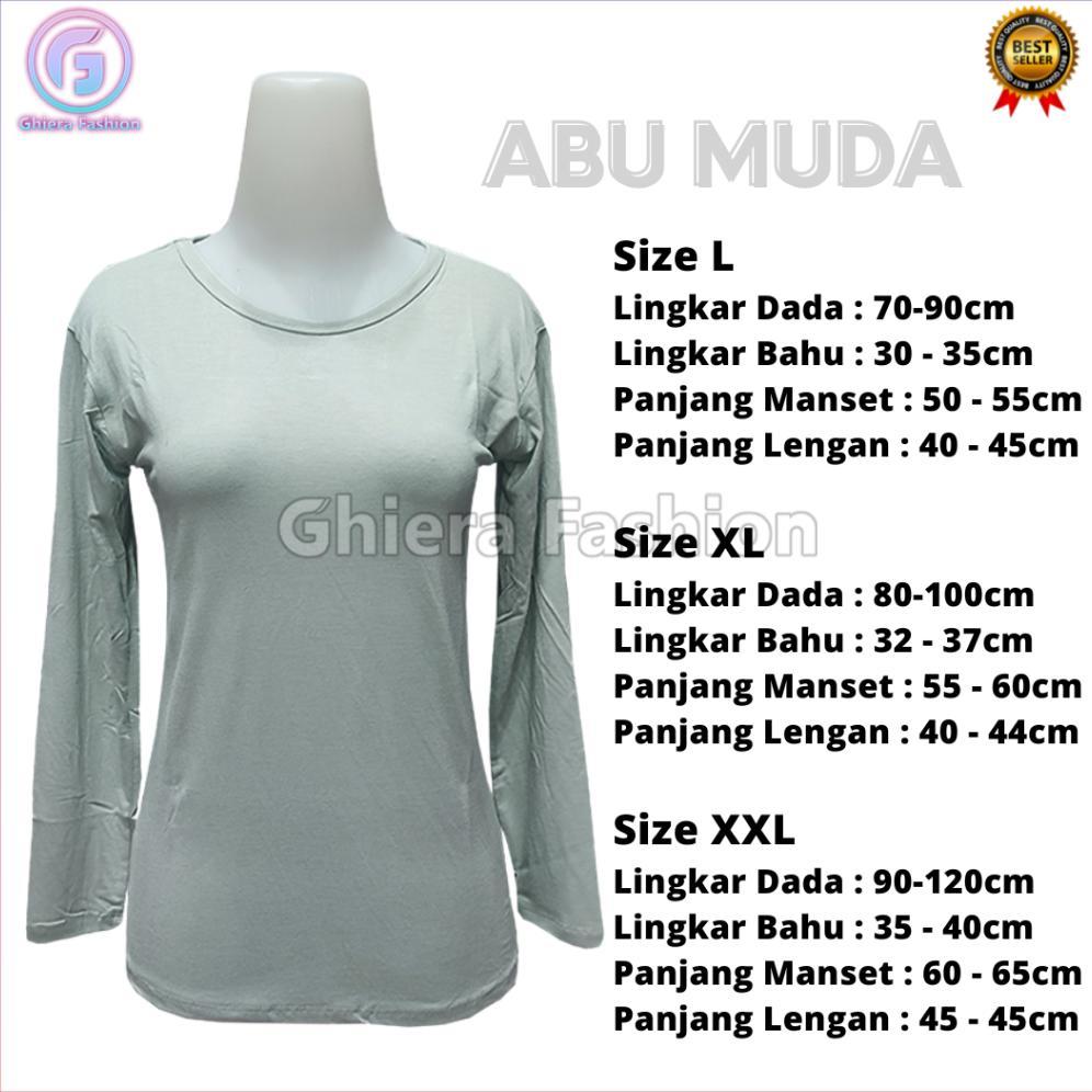 EXCLUSIVE Manset Oblong Lengan Panjang Wanita Bahan Rayon Premium Kerah Leher O Neck Turtle Neck Pol