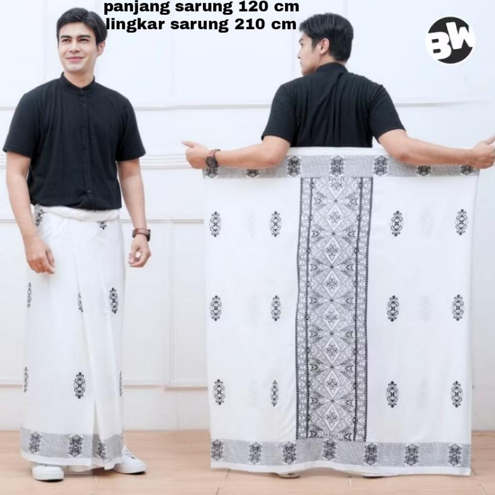 HEMAT Sarung dan Baju Koko Paket Hemat Sarko Sarung Sarwon dan Baju Koko Bordir jasuke Lengan Pendek