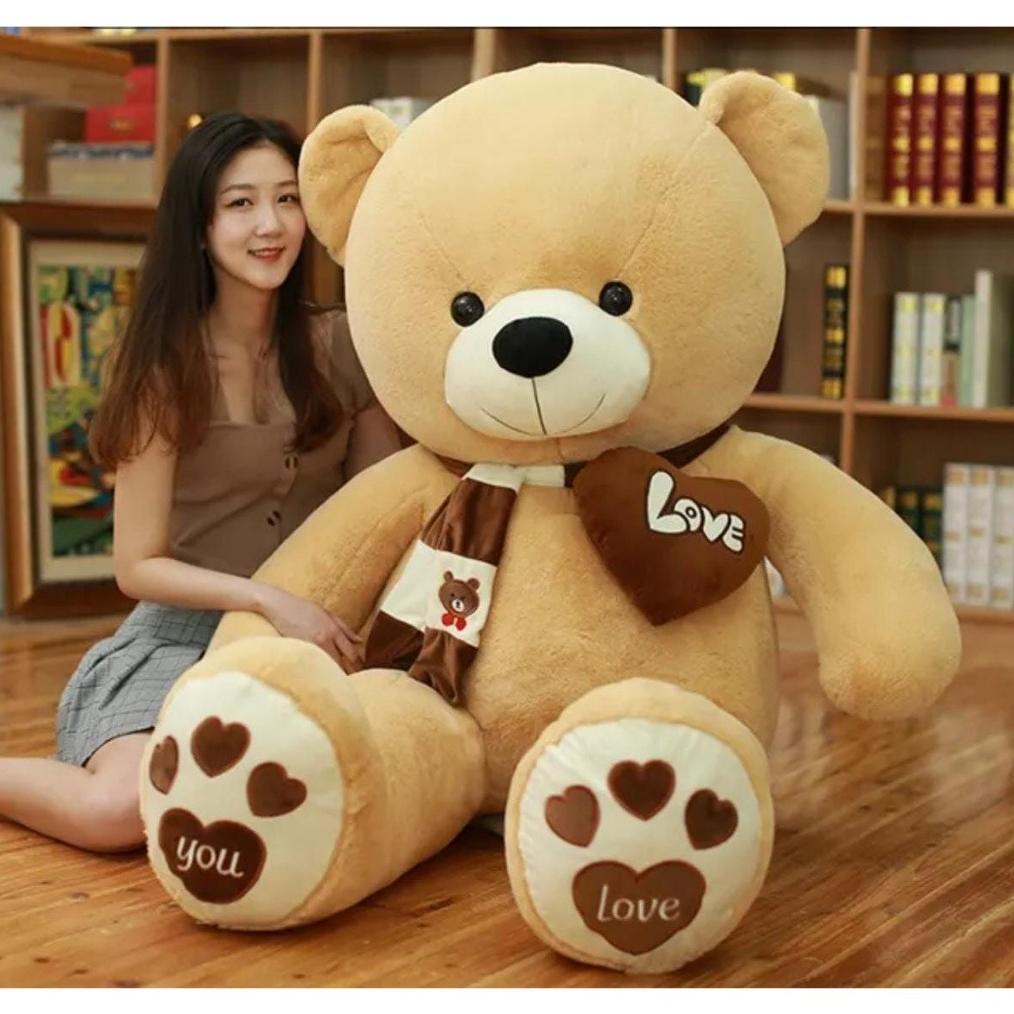 Murah Boneka Teddy Bear Plufyy Boneka Beruang Jumbo 1,2 Boneka Beruang Besar Boneka 1,5 Meter Boneka