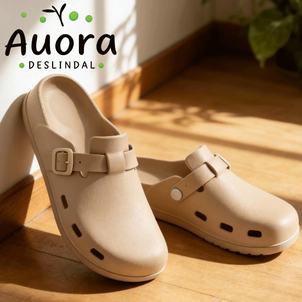 Auora 2025 Sandal EVA pria gaya Korea terbaru sandal selop sandal jepit pantai dengan gesper plastik