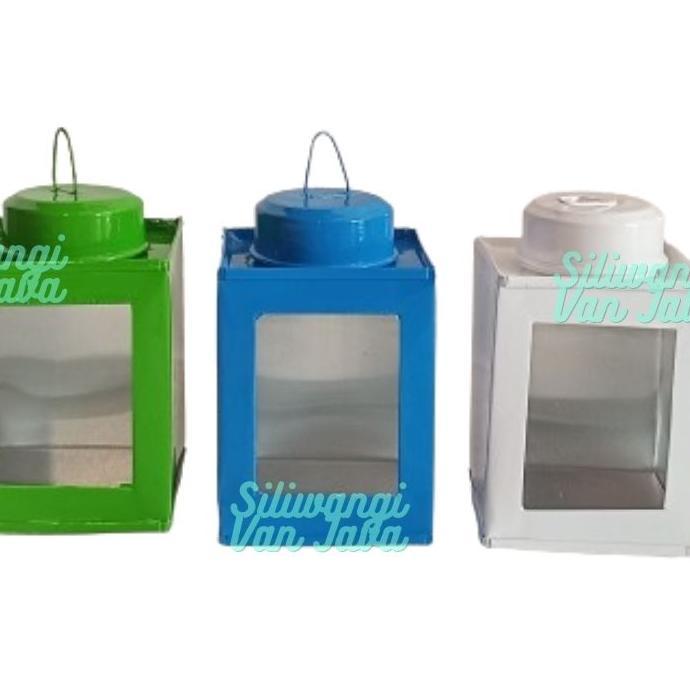 Toples Kaleng Kerupuk Mini Jadul / Toples Kerupuk Mini Serbaguna  Ukuran 15 X 13Cm