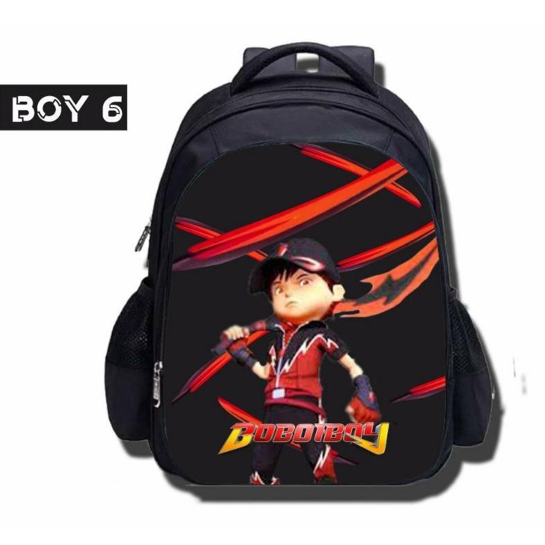 Premium Free Cetak Nama & Photo Tas Ransel Anak Boboiboy Cocok Untuk Anak Paud Tk Sd/Fashion Kids/Tr