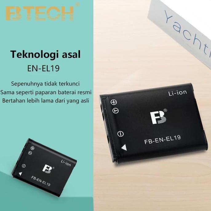 Btech Battery En-El19 Np-Bj1 Kamera Digital  Baterai Cocok Untuk Camera Nikon S3100 S3200 S3300 S350