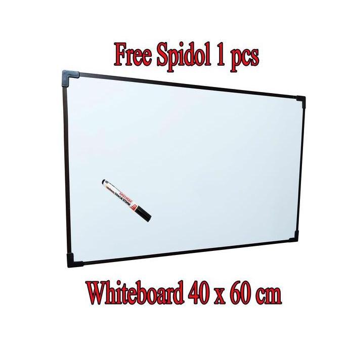 Papan tulis whiteboard 35x50cm Gratis spidol 1 pcs