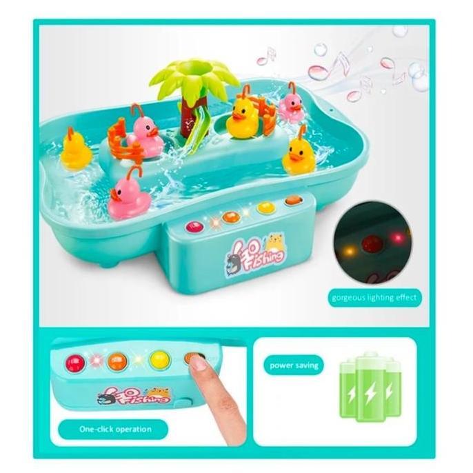 Mainan Anak Go Fishing Duckling Series Fu1116 Game Pancingan Bebek Ikan Toys Garansi