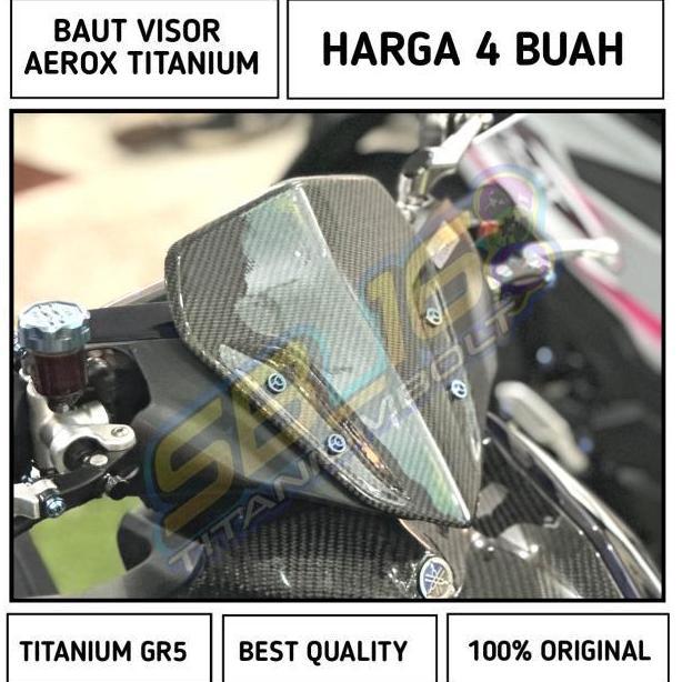 Baut Visor Titanium   Gr5 Asli