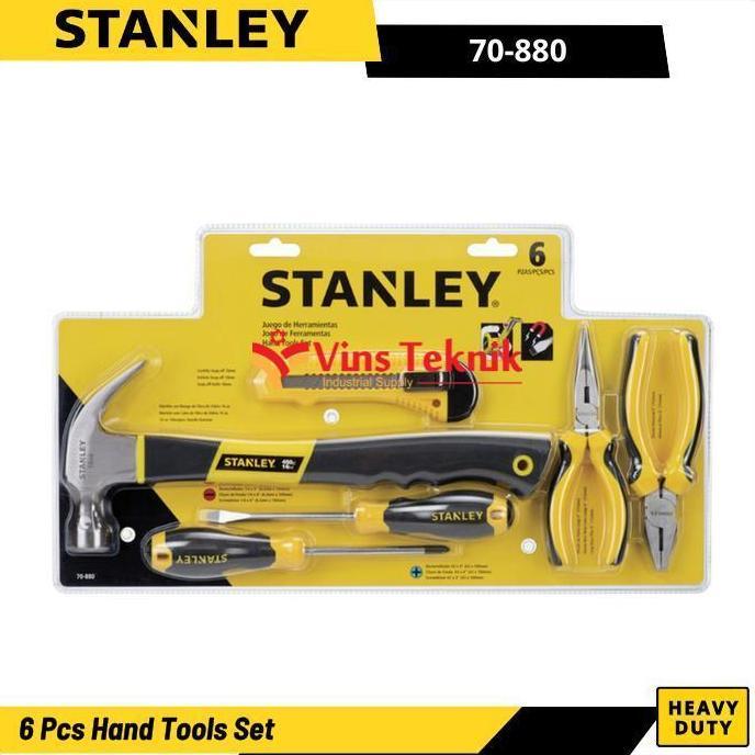 STANLEY 70-880 Hand Tools Set 6pcs Perlengkapan Listrik