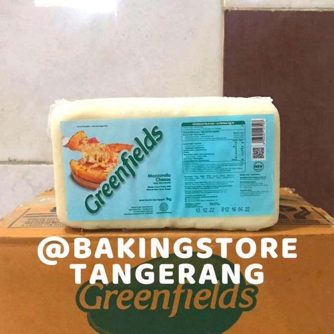 Mlkiron- Keju Mozarella Greenfields 1 Kg | Mozarella Cheese Greenfields