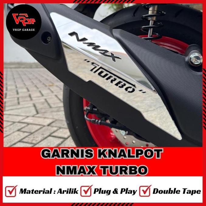 Vrgp Garnis Knalpot Nmax Turbo/ Cover Knalpot Nmax Turbo/ Aksesoris Nmax Restock
