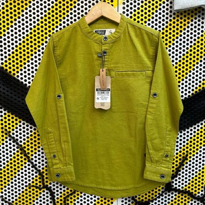 Agera Junior - Koko Panjang RS kancing setengah - KOKO panjang anak kekinian new fashion 2025 - Ager