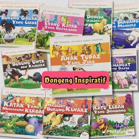 DJANTIIEE - PAKET 1 BUKU CERITA ANAK BILINGUAL (INDONEISIA - INGGRIS) / BUKU ANAK / BUKU TK / BUKU P