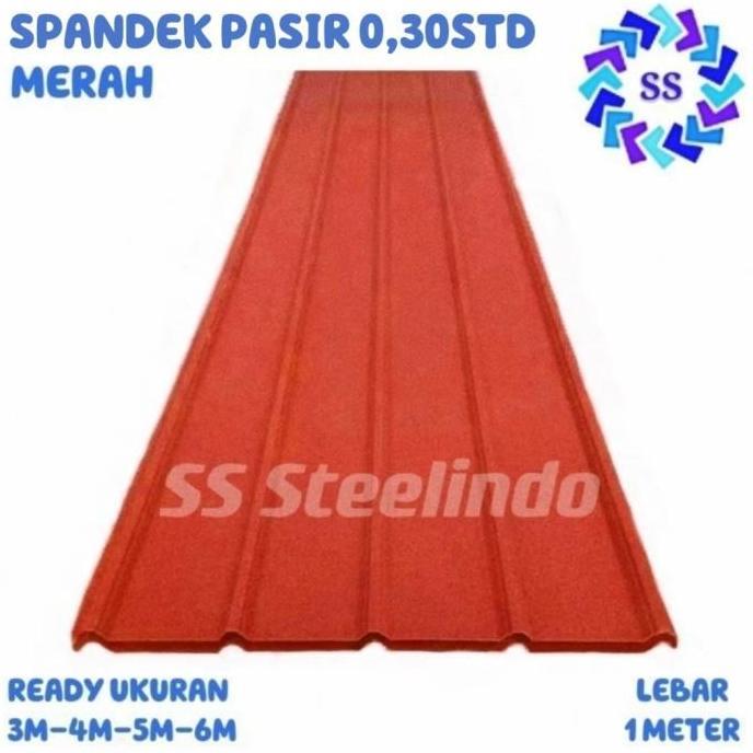 Avastashop - ATAP BAJA RINGAN SPANDEX / SPANDEK / SPANDECK PASIR MERAH ,3MM STD